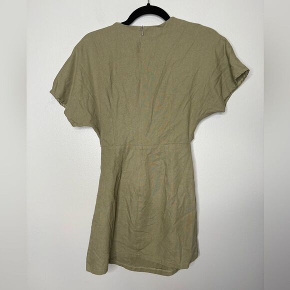 Princess Polly Kiss Land Tie Front Mini Dress - Picture 3 of 4